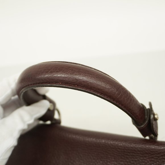 Auth Salvatore Ferragamo Gancini 2 Way Bag Women's Leather Handbag,Shoulder B... - Picture 7 of 16